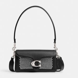 Coach Crystal Tabby Embellished crystal crossbody bag Black